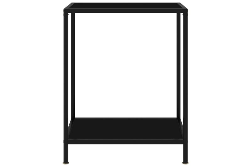 Konsollbord svart 60x35x75 cm herdet glass - Svart - Konsollbord & gangbord - Avlastningsbord & sidobord - Entreoppbevaring
