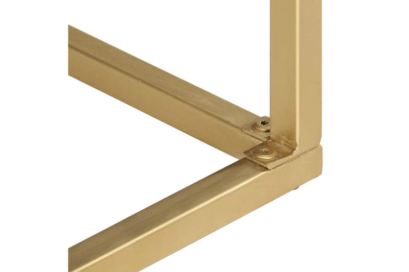 Konsollbord svart og gull 90x30x75 cm heltre mango - Konsollbord & gangbord - Avlastningsbord & sidobord - Entreoppbevaring