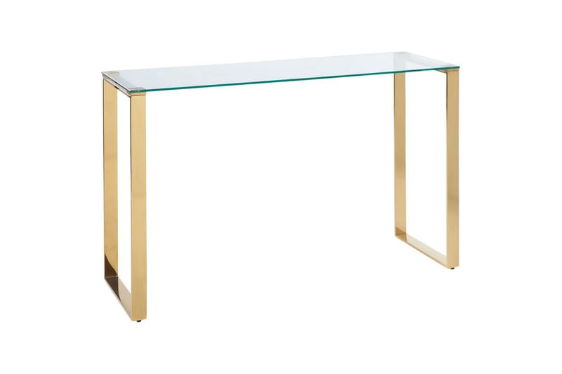 Konsollbord Tilon Transparent, gull - Transparent, gull - Møbler - Bord - Avlastningsbord & sidobord - Konsollbord & gangbord