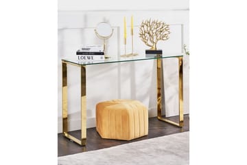 Konsollbord Tilon Transparent, gull - Transparent, gull - Møbler - Bord - Avlastningsbord & sidobord - Konsollbord & gangbord