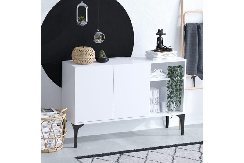 Konsollbord Urgby 120x80 cm - Hvit - Møbler - Bord - Avlastningsbord & sidobord - Konsollbord & gangbord