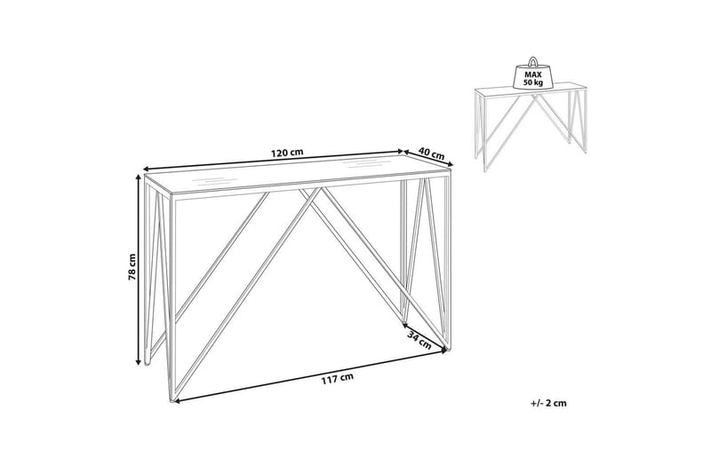 Konsollbord Weso - Møbler - Bord - Avlastningsbord & sidobord - Konsollbord & gangbord