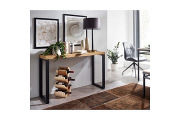 Konsollbord Wohnling 120 cm moderne konsoll med metallben Brun - Brun - Møbler - Bord - Avlastningsbord & sidobord - Konsollbord & gangbord
