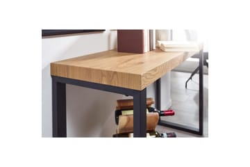 Konsollbord Wohnling 120 cm moderne konsoll med metallben Brun - Brun - Møbler - Bord - Avlastningsbord & sidobord - Konsollbord & gangbord