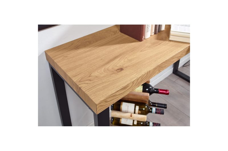 Konsollbord Wohnling 120 cm moderne konsoll med metallben Brun - Brun - Møbler - Bord - Avlastningsbord & sidobord - Konsollbord & gangbord