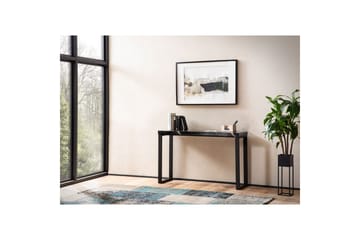 Konsollbord Wohnling 120 cm moderne konsoll med metallben Svart - Svart - Møbler - Bord - Avlastningsbord & sidobord - Konsollbord & gangbord