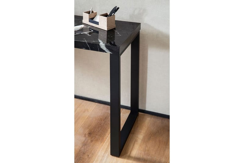 Konsollbord Wohnling 120 cm moderne konsoll med metallben Svart - Svart - Møbler - Bord - Avlastningsbord & sidobord - Konsollbord & gangbord