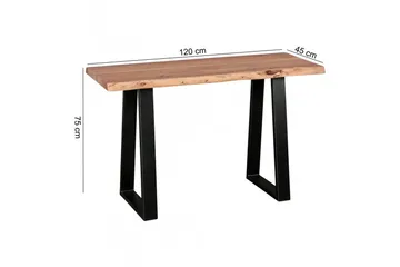 Konsollbord Wohnling Gaya heltre landlig stil med trekantet kant - Møbler - Bord - Avlastningsbord & sidobord - Konsollbord & gangbord