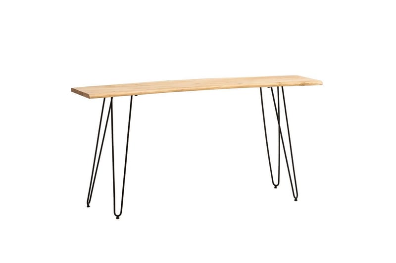 Konsollbord Wohnling Massivt treverk hårnålben tre kant 150 cm - Møbler - Bord - Avlastningsbord & sidobord - Konsollbord & gangbord