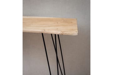 Konsollbord Wohnling Massivt treverk hårnålben tre kant 150 cm - Møbler - Bord - Avlastningsbord & sidobord - Konsollbord & gangbord