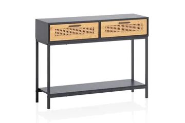 Konsollbord Wohnling Solid tre 100 cm 2 skuffer industriell stil Wienerflett - Møbler - Bord - Avlastningsbord & sidobord - Konsollbord & gangbord