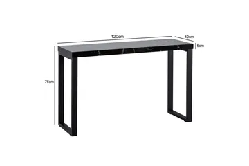 Konsollbord Wohnling Svart - Møbler - Bord - Avlastningsbord & sidobord - Konsollbord & gangbord
