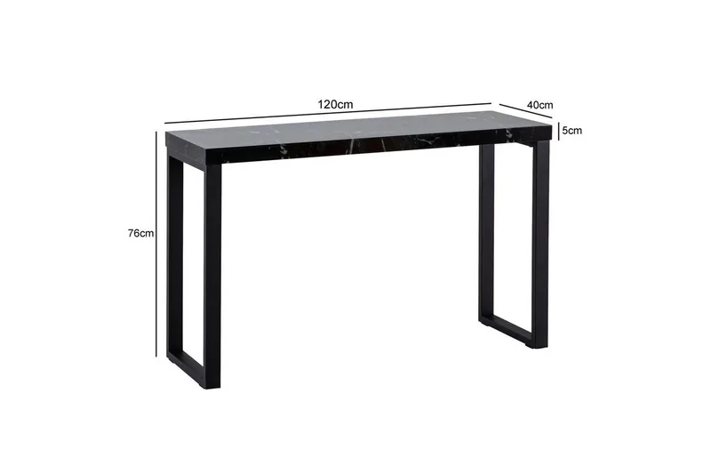 Konsollbord Wohnling Svart - Møbler - Bord - Avlastningsbord & sidobord - Konsollbord & gangbord
