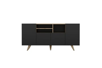 Konsollbord Zuhal 160 cm - Valnøtt/Svart - Møbler - Bord - Avlastningsbord & sidobord - Konsollbord & gangbord
