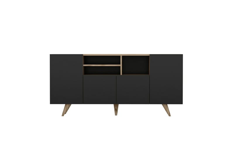 Konsollbord Zuhal 160 cm - Valnøtt/Svart - Møbler - Bord - Avlastningsbord & sidobord - Konsollbord & gangbord