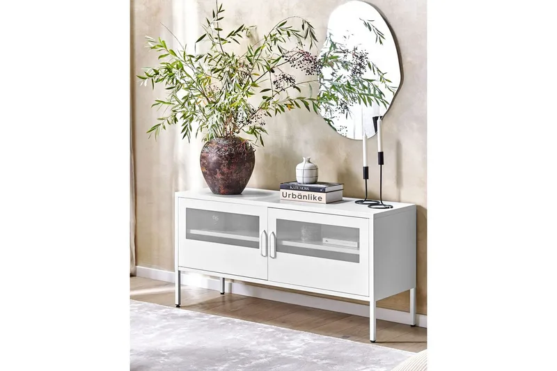 Kontorsskap Morley Hvit - Hvit - Møbler - Bord - Avlastningsbord & sidobord - Lampebord & sidebord