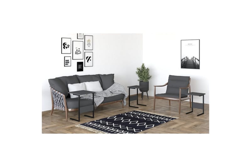 Korra Settbord 40 cm - Sort - Møbler - Bord - Avlastningsbord & sidobord - Settbord