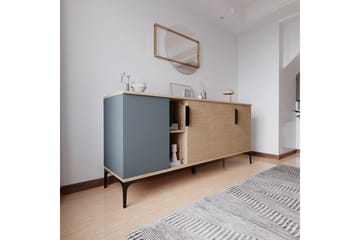 Kunar Konsollbord 180 cm - Antrasitt/Natur - Møbler - Bord - Avlastningsbord & sidobord - Konsollbord & gangbord