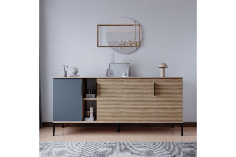 Kunar Konsollbord 180 cm, Antrasitt/Natur