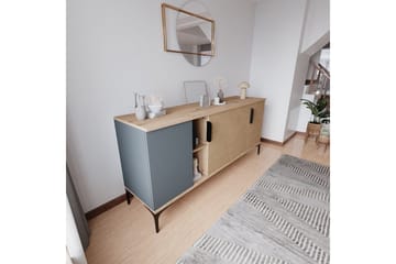 Kunar Konsollbord 180 cm - Antrasitt/Natur - Møbler - Bord - Avlastningsbord & sidobord - Konsollbord & gangbord
