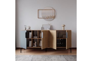 Kunar Konsollbord 180 cm - Antrasitt/Natur - Møbler - Bord - Avlastningsbord & sidobord - Konsollbord & gangbord