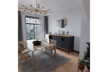 Kunar Konsollbord 180 cm - Hvit/Antrasitt - Møbler - Bord - Avlastningsbord & sidobord - Konsollbord & gangbord