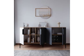 Kunar Konsollbord 180 cm - Hvit/Antrasitt - Møbler - Bord - Avlastningsbord & sidobord - Konsollbord & gangbord