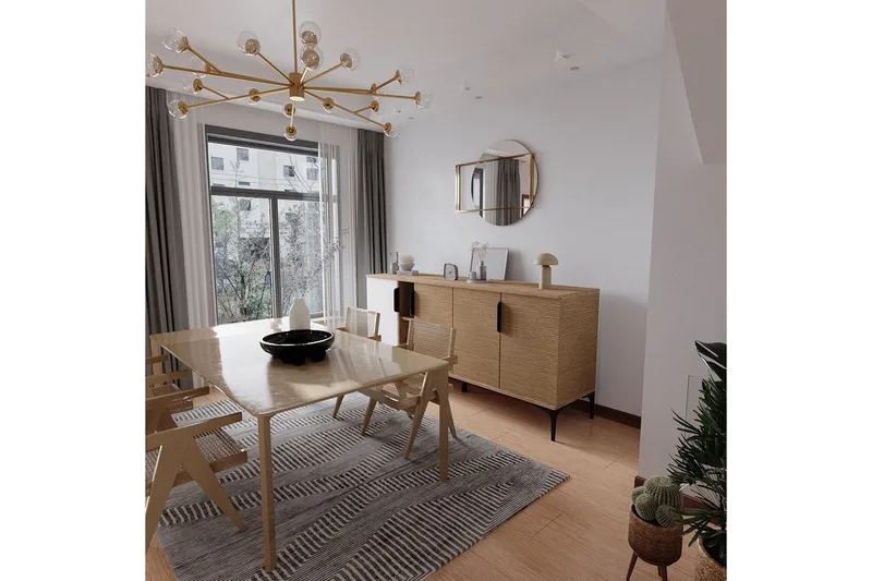 Kunar Konsollbord 180 cm - Hvit/Natur - Møbler - Bord - Avlastningsbord & sidobord - Konsollbord & gangbord