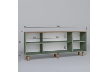 Kuniyoshi Konsollbord 180 cm - Grønn - Møbler - Bord - Avlastningsbord & sidobord - Konsollbord & gangbord
