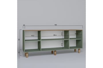Kuniyoshi Konsollbord 180 cm - Grønn - Møbler - Bord - Avlastningsbord & sidobord - Konsollbord & gangbord