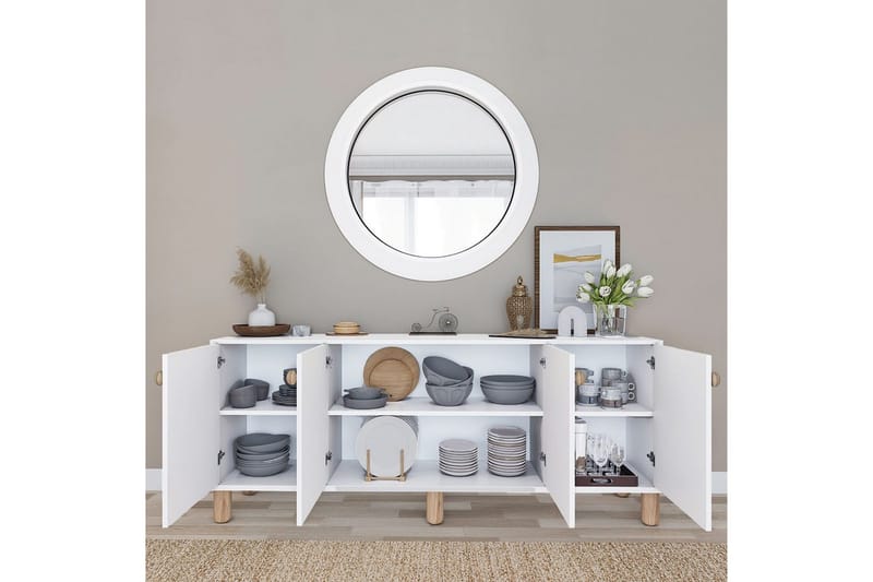 Kuniyoshi Konsollbord 180 cm - Hvit - Møbler - Bord - Avlastningsbord & sidobord - Konsollbord & gangbord