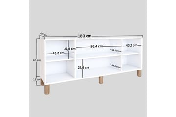 Kuniyoshi Konsollbord 180 cm - Hvit - Møbler - Bord - Avlastningsbord & sidobord - Konsollbord & gangbord