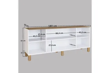 Kuniyoshi Konsollbord 180 cm - Valnøtt - Møbler - Bord - Avlastningsbord & sidobord - Konsollbord & gangbord