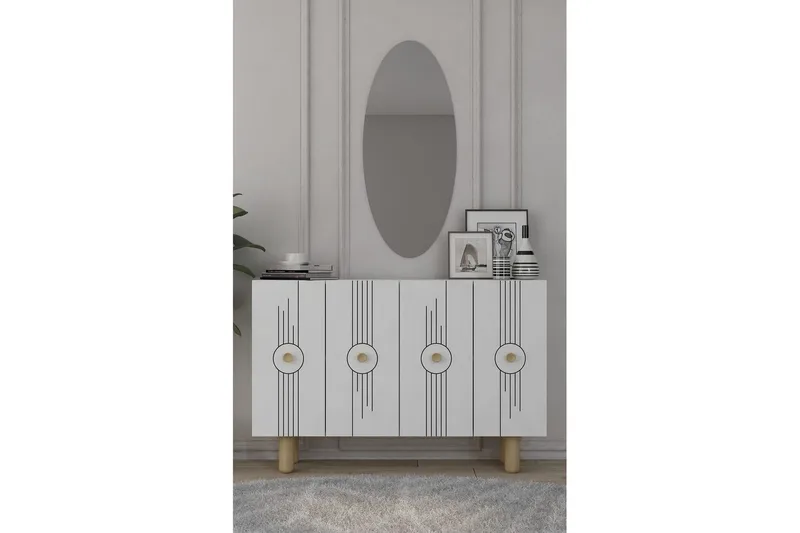 Kyrosen Konsollbord 120 cm - Hvit - Møbler - Bord - Avlastningsbord & sidobord - Konsollbord & gangbord