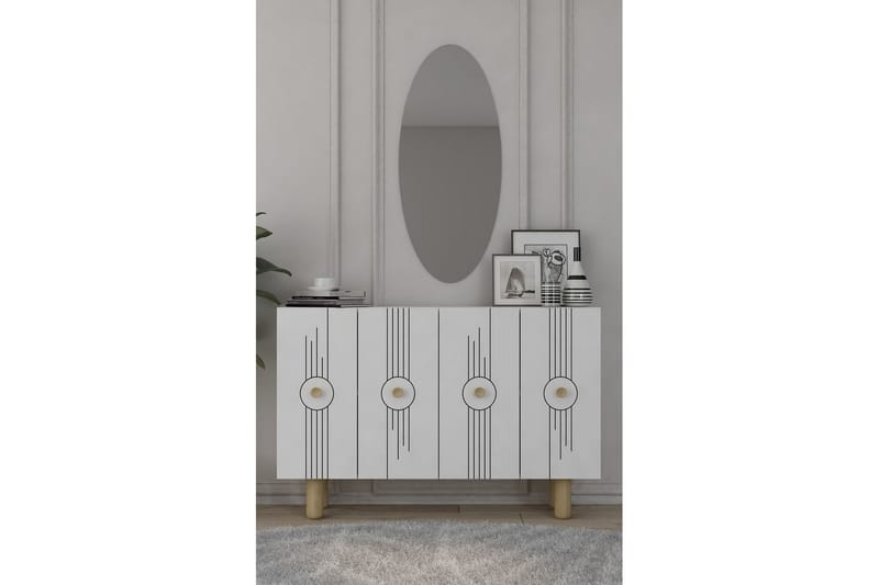 Kyrosen Konsollbord 120 cm - Hvit - Møbler - Bord - Avlastningsbord & sidobord - Konsollbord & gangbord