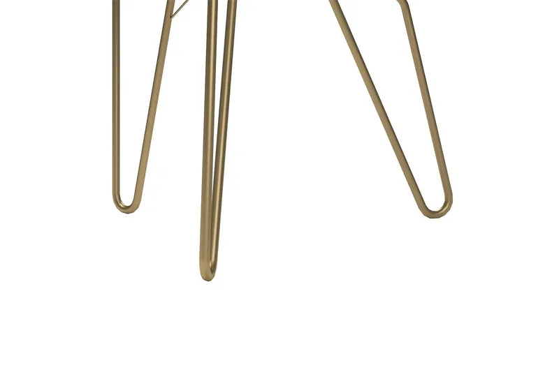 AtHena Sidebord 55 cm Marmorlook/Hvit/Messing - Novogratz - Møbler - Bord - Avlastningsbord & sidobord - Lampebord & sidebord