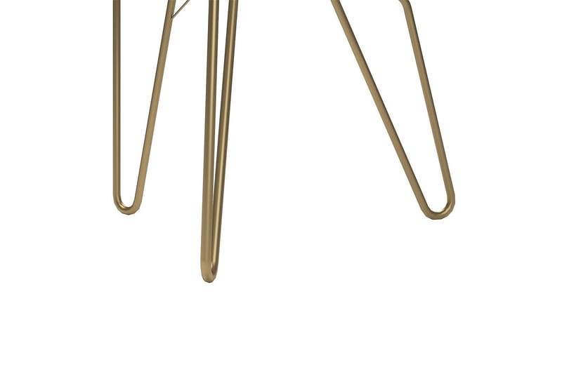 AtHena Sidebord 55 cm Marmorlook/Hvit/Messing - Novogratz - Møbler - Bord - Avlastningsbord & sidobord - Lampebord & sidebord