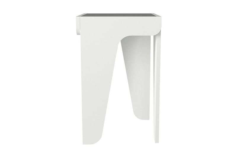 Avlastningsbord Dekrim 37 cm - Hvit - Lampebord & sidebord - Brettbord og småbord