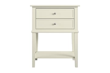 Avlastningsbord Franklin 56 cm Hvit - Dorel Home - Møbler - Bord - Avlastningsbord & sidobord - Lampebord & sidebord