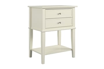 Avlastningsbord Franklin 56 cm Hvit - Dorel Home - Møbler - Bord - Avlastningsbord & sidobord - Lampebord & sidebord