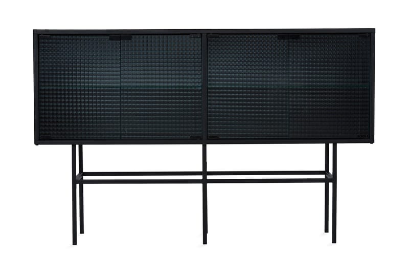 Avlastningsbord Lindell 130 cm - Svart - Lampebord & sidebord - Brettbord og småbord