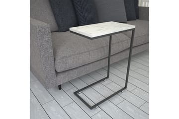 Avlastningsbord Mertha 46 cm - Svart / Hvit - Møbler - Bord - Avlastningsbord & sidobord - Lampebord & sidebord