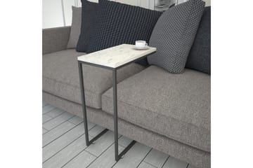 Avlastningsbord Mertha 46 cm - Svart / Hvit - Møbler - Bord - Avlastningsbord & sidobord - Lampebord & sidebord