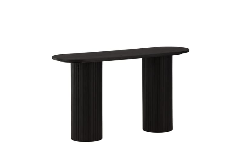 Bianca Sidebord 130x40x72 cm Oval - Sort - Møbler - Bord - Avlastningsbord & sidobord - Lampebord & sidebord