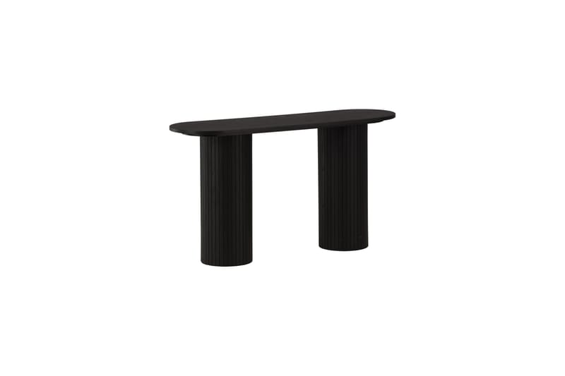 Bianca Sidebord 130x40x72 cm Oval - Sort - Møbler - Bord - Avlastningsbord & sidobord - Lampebord & sidebord