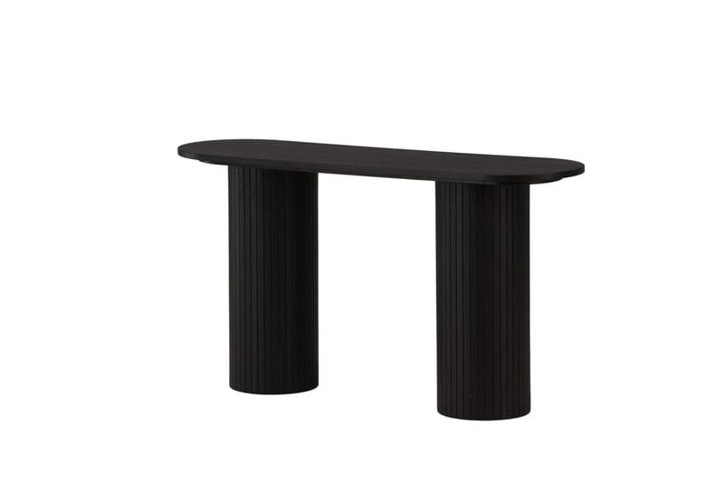 Bianca Sidebord 130x40x72 cm Oval - Sort - Møbler - Bord - Avlastningsbord & sidobord - Lampebord & sidebord
