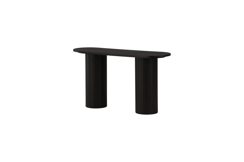 Bianca Sidebord 130x40x72 cm Oval - Sort - Møbler - Bord - Avlastningsbord & sidobord - Lampebord & sidebord