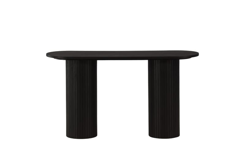 Bianca Sidebord 130x40x72 cm Oval - Sort - Møbler - Bord - Avlastningsbord & sidobord - Lampebord & sidebord