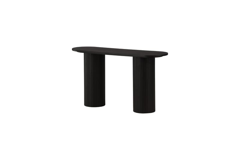 Bianca Sidebord 130x40x72 cm Oval - Sort - Møbler - Bord - Avlastningsbord & sidobord - Lampebord & sidebord