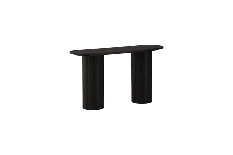 Bianca Sidebord 130x40x72 cm Oval - Sort - Møbler - Bord - Avlastningsbord & sidobord - Lampebord & sidebord